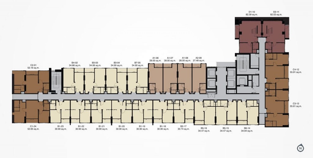 The Whizdom Avenue Ratchada â Ladprao Analysis - Floor Planfloor07-004
